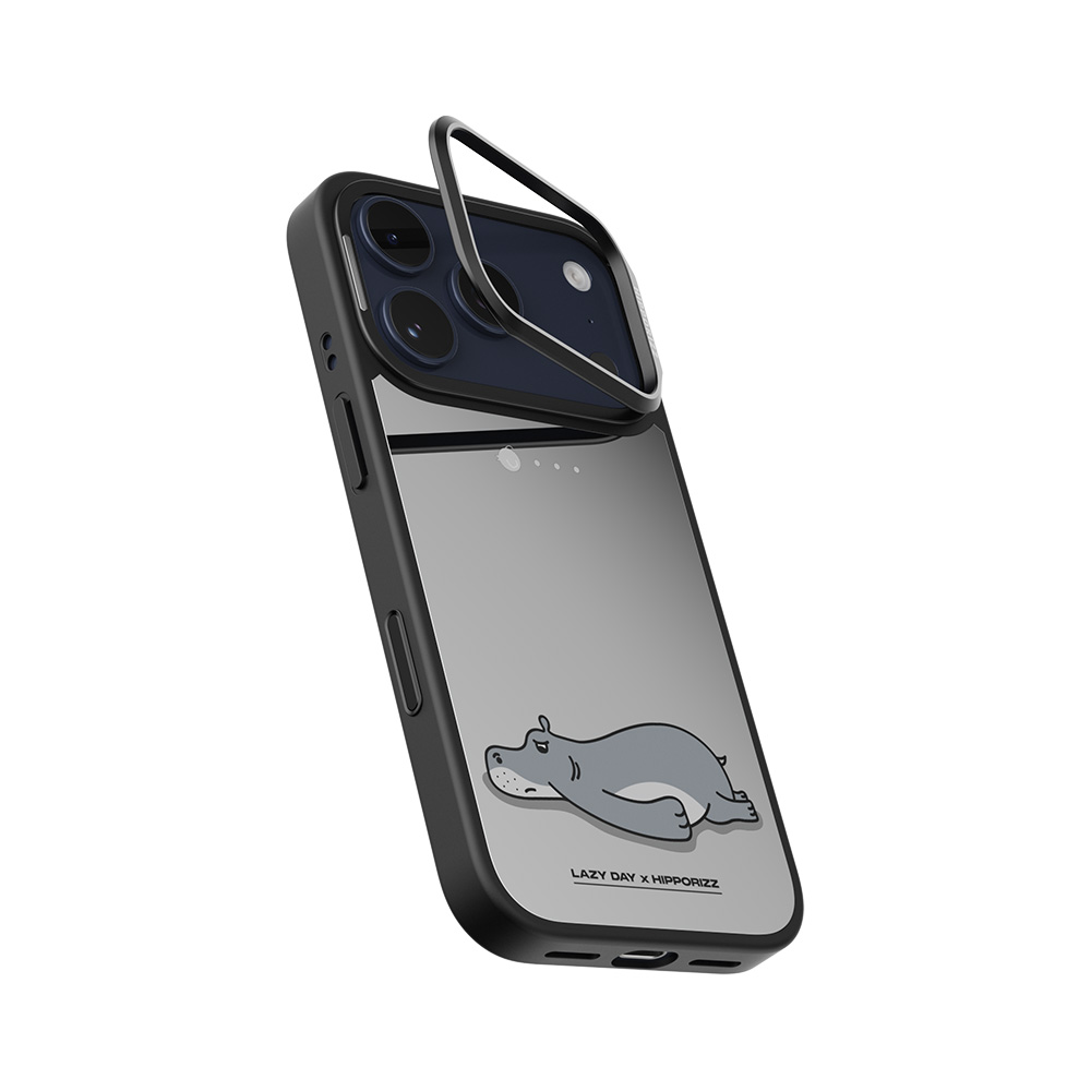 【HIPPORIZZ】iPhone 17 Pro Mirra鏡⾯磁吸⽀架殼 厭世, , large
