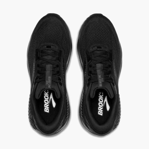 Brooks Beast GTS 24 男 慢跑鞋 氮氣中底 超寬楦 緩衝 野獸系列 黑 [1104254E020], , large