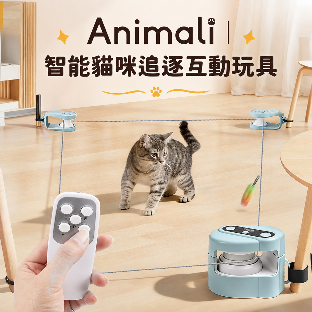Animali｜智能貓咪追逐互動玩具, , large