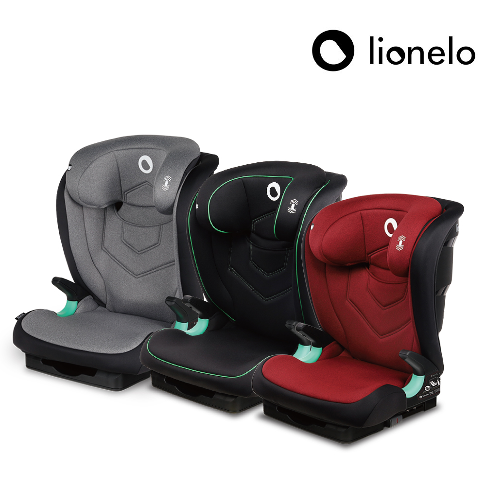 【Lionelo】3~12歲ISOFIX成長型輔助汽座 Neal 勃根地酒紅  (ISOFIX/安全帶兩用 成長座椅 R129 I-size), , large