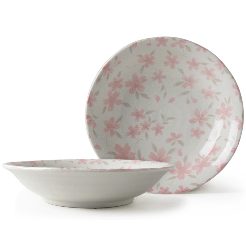 [豐名日本餐具] 8.0"盤 布目櫻 粉 / C08PL0-410, , large