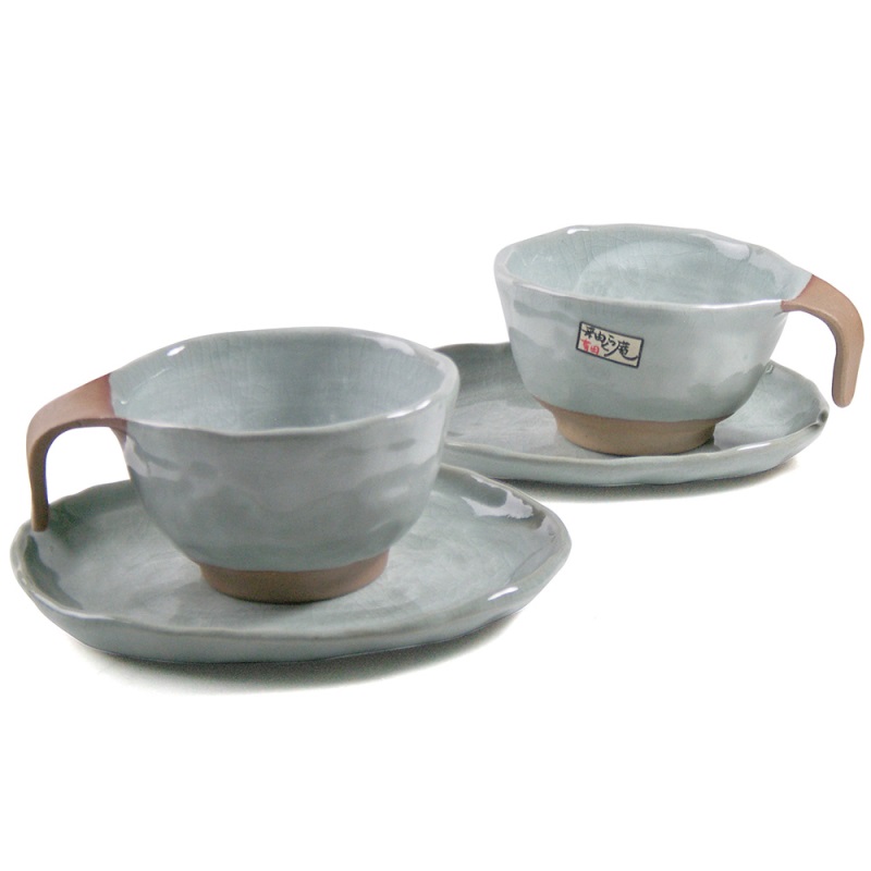 [豐名日本餐具] 4.0"湯杯組 刷毛裂釉 有田燒 / C00GP0-23, , large