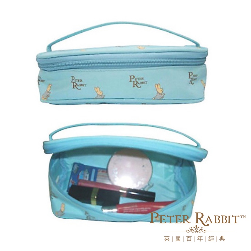 【世豐】PETER RABBIT 比得兔(跑兔藍)化妝 / 收納包, , large