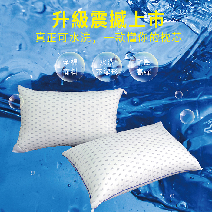 【多利寶寢具】Indian_可水洗抗菌高彈枕頭台灣製(1入), , large
