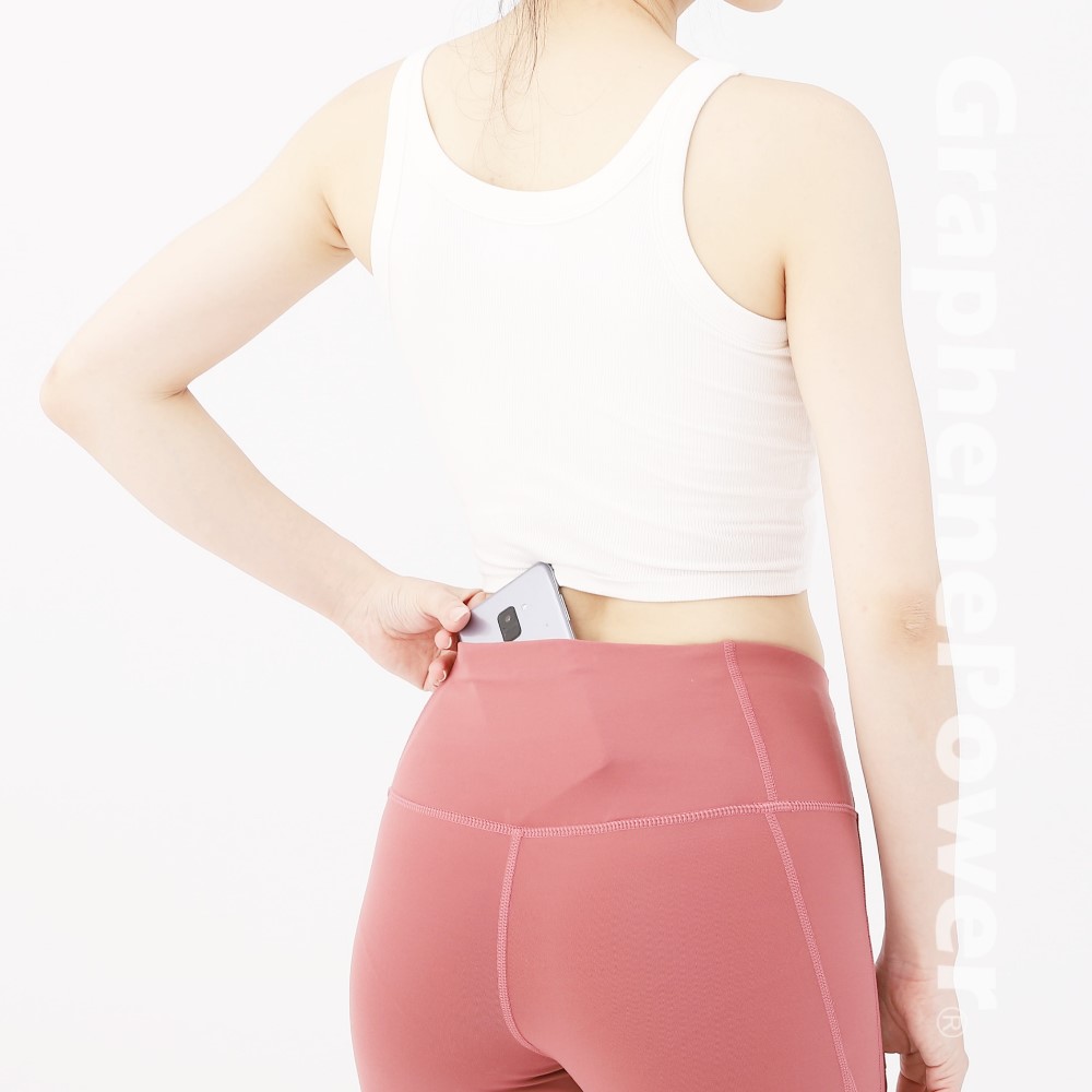 [GP石墨烯] 石墨烯循環塑型九分褲 - 進階款/蜜桃橘, , large