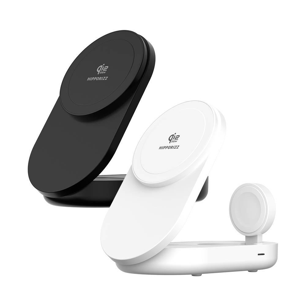 Hipporizz Zeno Qi2.2-25W 三合一折疊無線充電座, , large