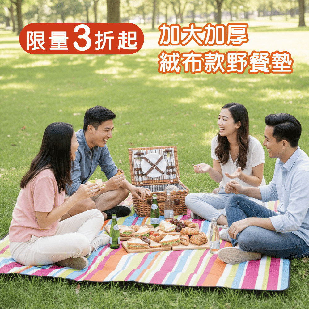 Outdoor waterproof picnic mat, , large