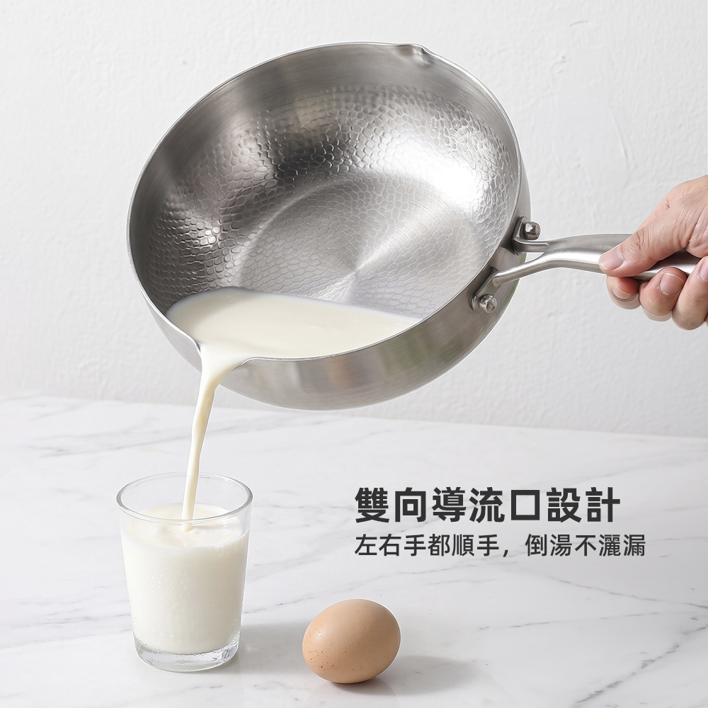 【上手家居】純鈦帶蓋雪平鍋22cm(湯鍋/泡麵鍋/鈦鍋/牛奶鍋/純鈦鍋/個人鍋), , large