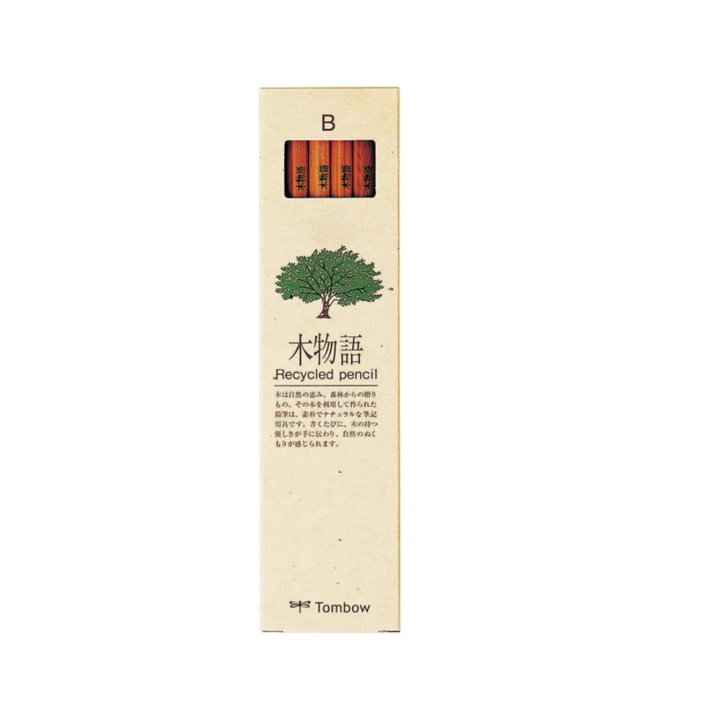 蜻蜓TOMBOW 木物語 原木環保鉛筆-12支裝(多款)2B, , large
