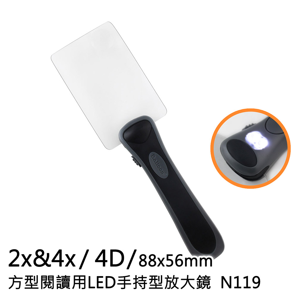 [Hamlet] 2x&4x/88x56mm Magnifier N119, , large