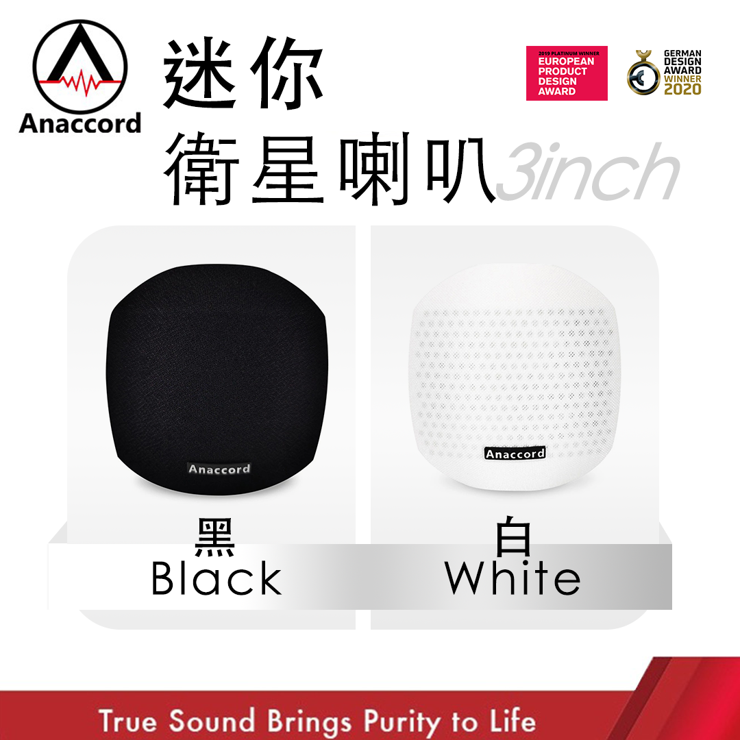 Anaccord雅那歌音響 MA-31 | 純淨音質呈現 | 被動式衛星喇叭一對 | 劇院級享受｜一對 白色, , large