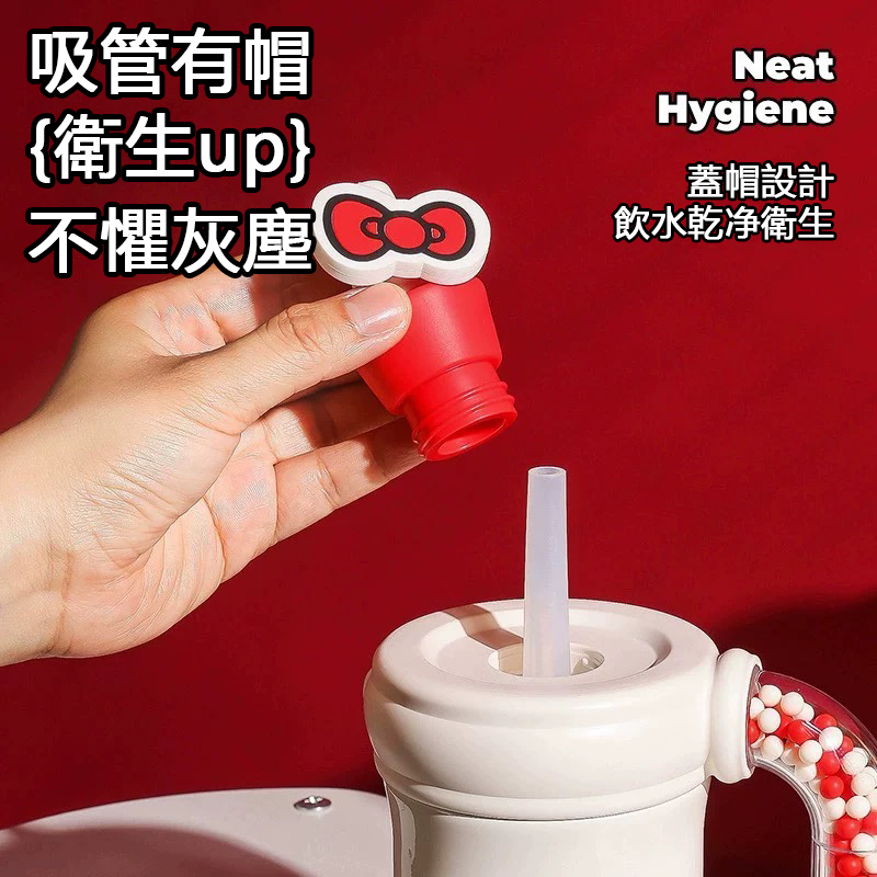 【hababy環安家居】杯具熊 Hello Kitty 奇趣把手保溫杯✨正版三麗鷗辦公室泡茶壺400ml, , large