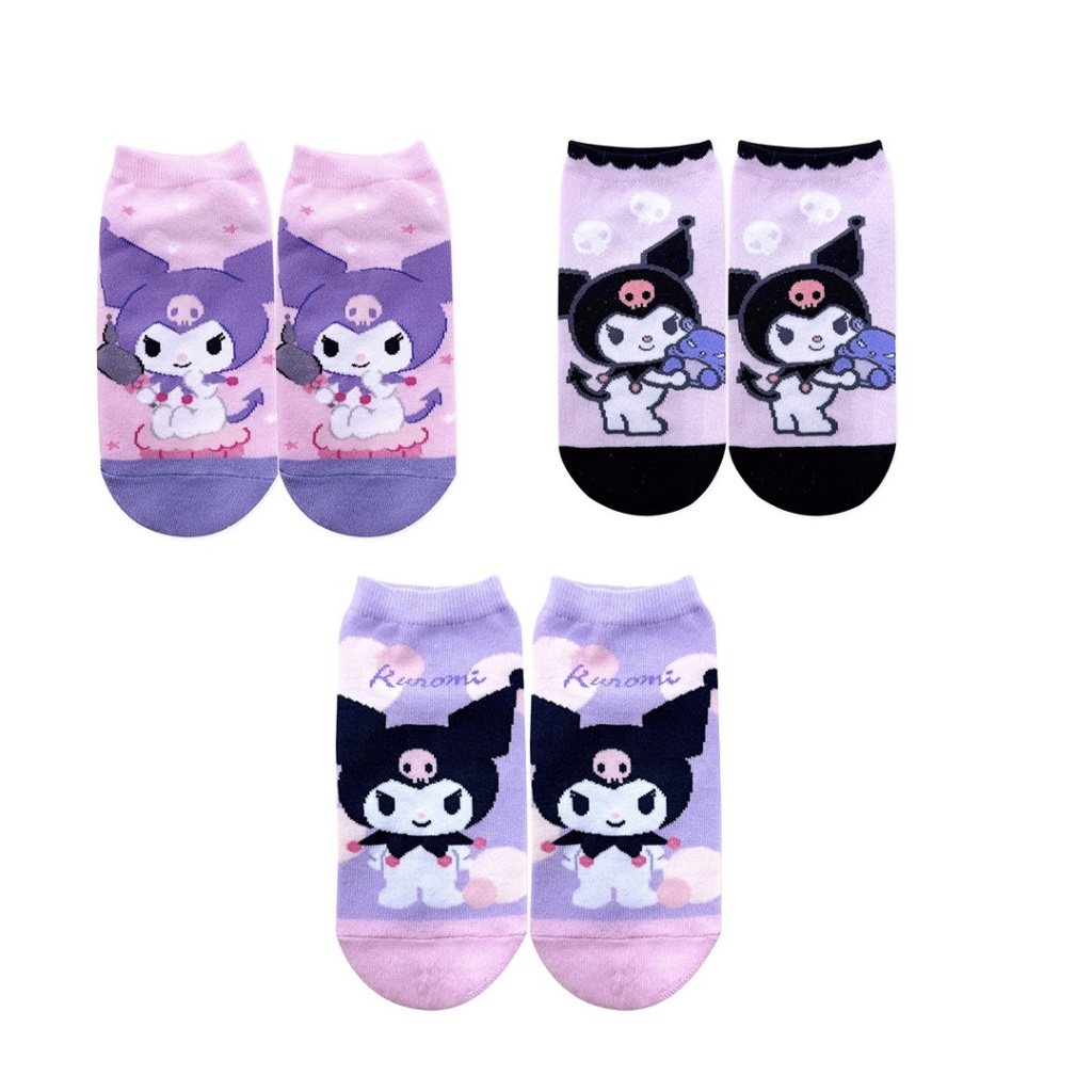 (多款)Sanrio 三麗鷗 酷落米短襪【旺達棉品】KU-A504, , large