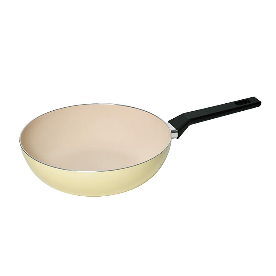 LL Spring Yellow Ceramic Wok 30cm, , large