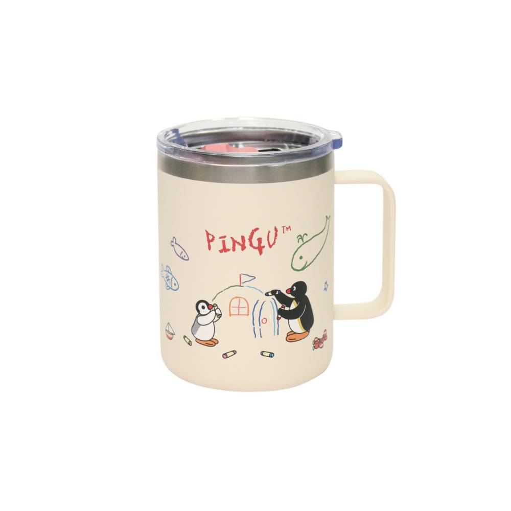 HOUSUXI PINGU-保溫馬克杯400ml, , large