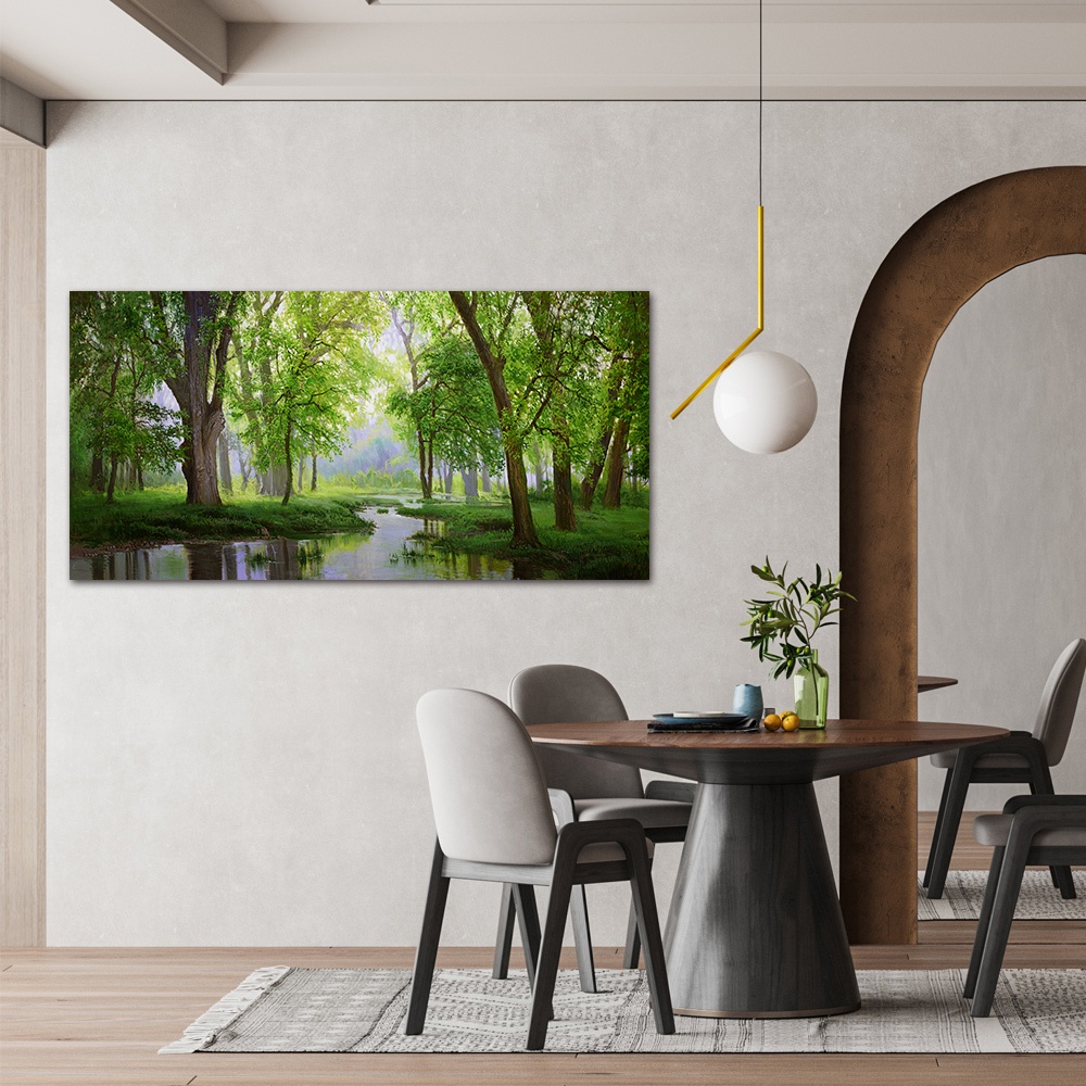 【御畫房】秘境 國家一級畫師手繪油畫60&times;120cm(VF-134), , large
