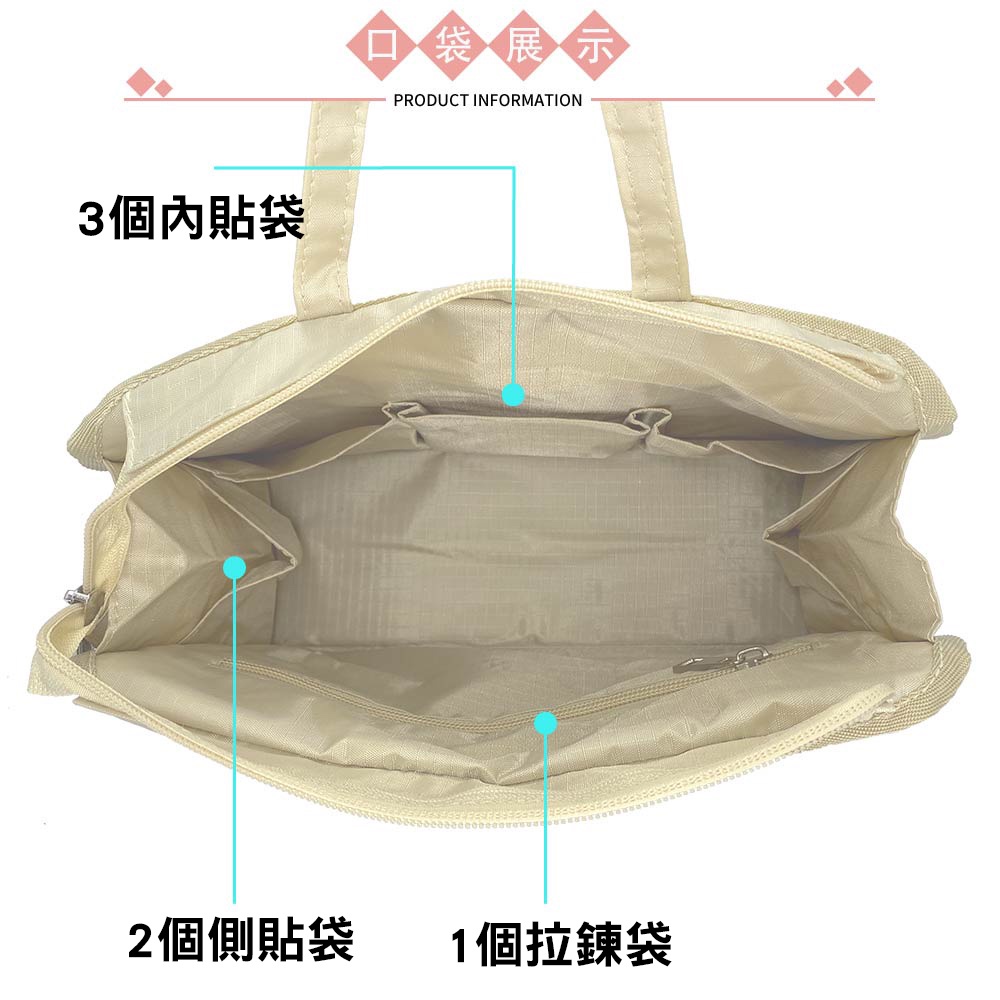 牛津布手提包中包 牛津布多口袋包中包 牛津布防潑水大容量手提收納包-多色(0-35091), , large