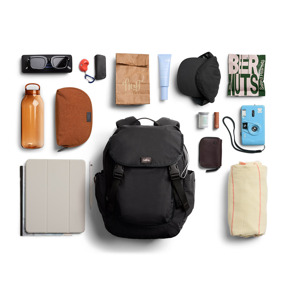 Bellroy Cinch Backpack 輕便束口開合後背包 外出包 媽媽包 禮物 送禮 推薦(黑色), , large