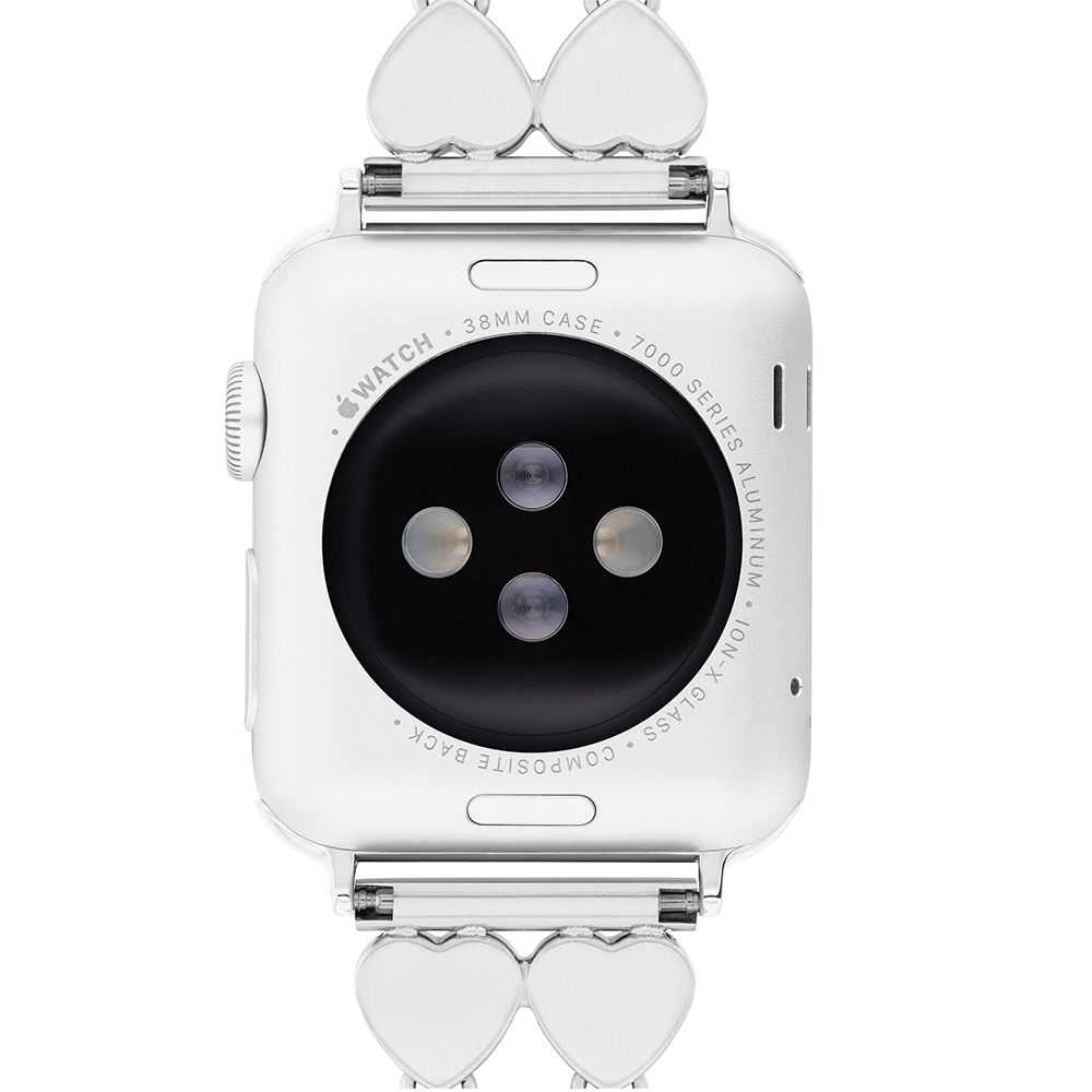 COACH Apple Watch 錶帶 38/40/41mm適用 愛心造型不鏽鋼錶帶 送禮推薦-銀 不含手錶CO14700335, , large