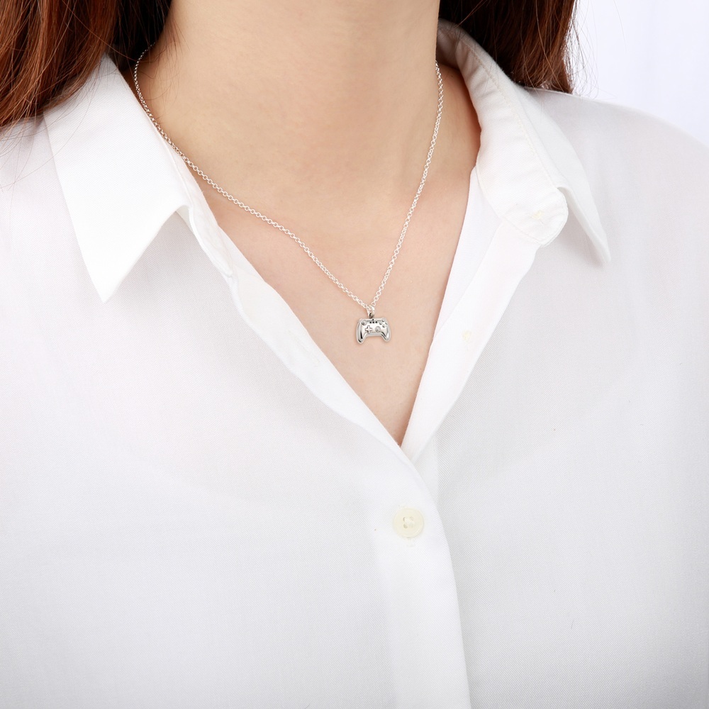 【Angel & Me】Game Controller s925 sterling silver necklace Christmas gift, , large