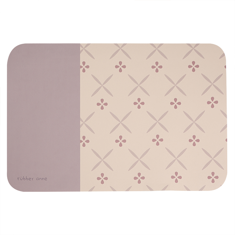 【Monster】 Soft Diatomaceous Earth Absorbent Mat &ndash; Floral Tile Series (60x40cm) &ndash; Pink & Brown Tile Memories, , large