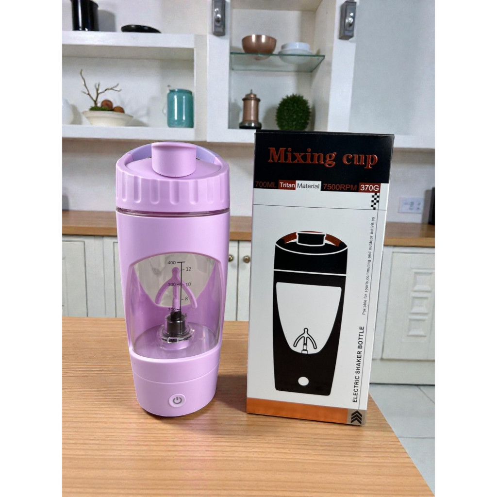 Electric Self-Stirring Protein Shaker Bottle, , large