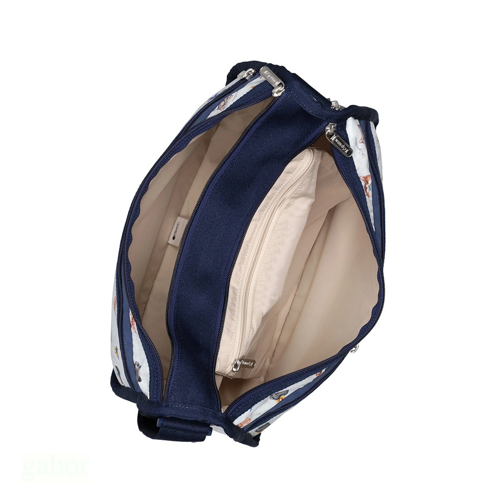 LeSportsac Deluxe Everyday Bag 奢華斜背包 送禮-晴空貓語, , large
