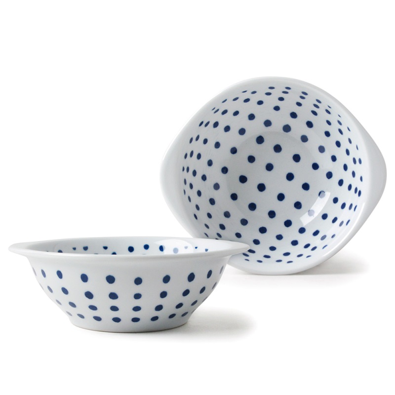[豐名日本餐具] 6.0"輕量雙耳缽 藍水玉 有田燒 / C06BB2-54-BB, , large