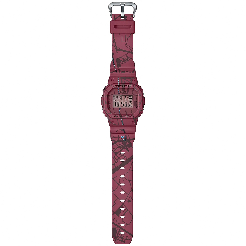 CASIO 卡西歐 G-SHOCK 澀谷尋寶 街頭復古風電子錶 DW-5600SBY-4, , large