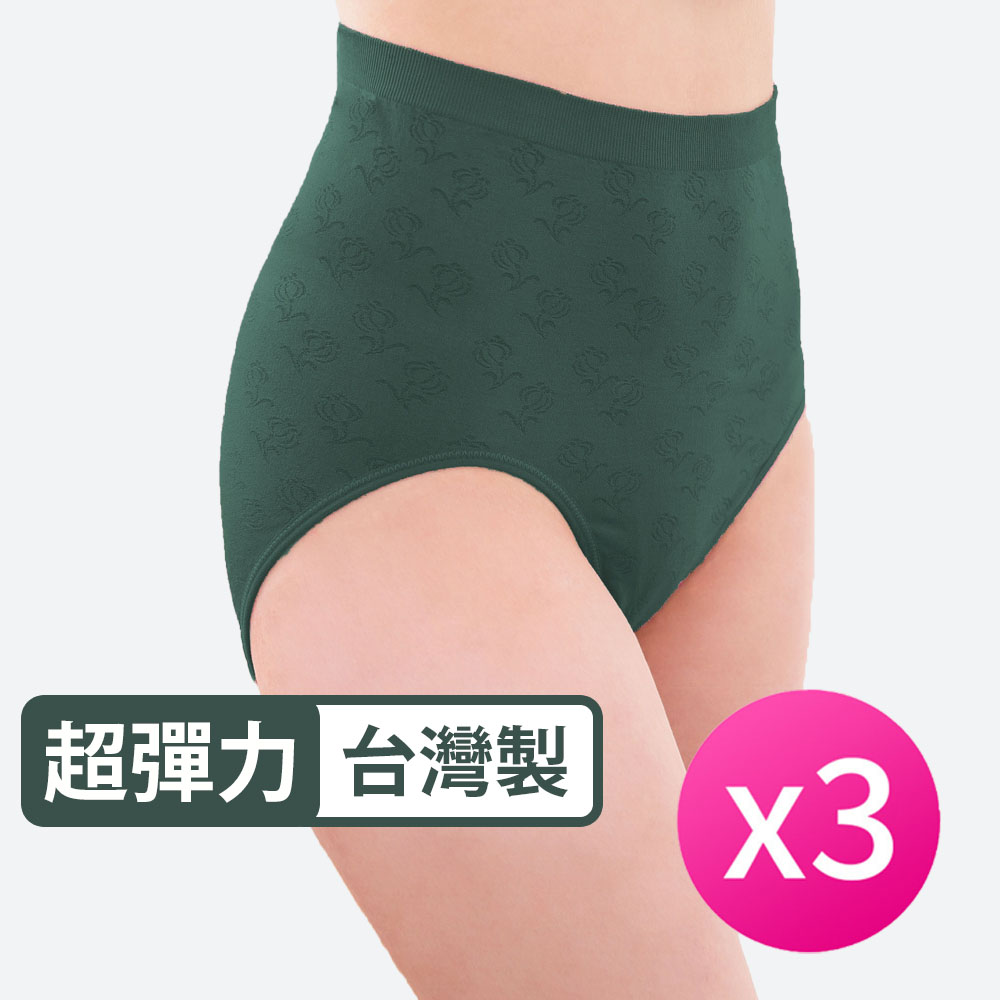 [SHIANEY]Taiwan-Made Extra Plus-Size High-Waist Seamless Panties, , large