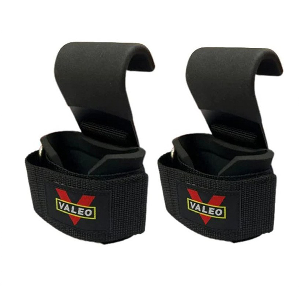 A pair of pull-up bar assist hooks, steel plate assist belts, wrist guards, anti-slip deadlift hooks, fitness assist hooks, grip strength hooks, VALEO exercise aids., , large