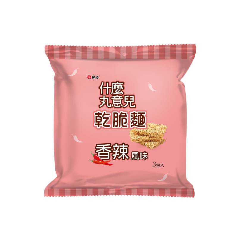 什麼丸意兒乾脆麵-香辣風味35g*3入/組, , large