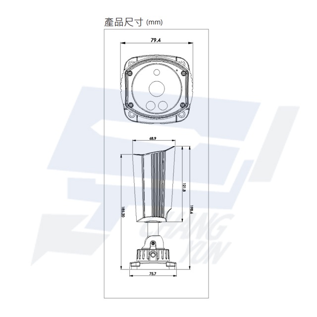 昌運監視器 昇銳 HS-4IN1-T089CQ 200萬 高規格多合一槍型紅外線攝影機 紅外線20M, , large