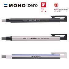 TOMBOW 蜻蜓 MONO zero 專業細字製圖橡皮擦EH-KUS (方型/角型)*銀, , large