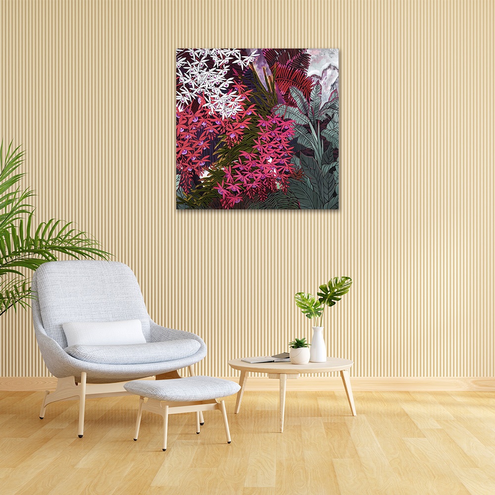 【御畫房】花語系列二 國家一級畫師手繪油畫80&times;80cm(VF-180), , large