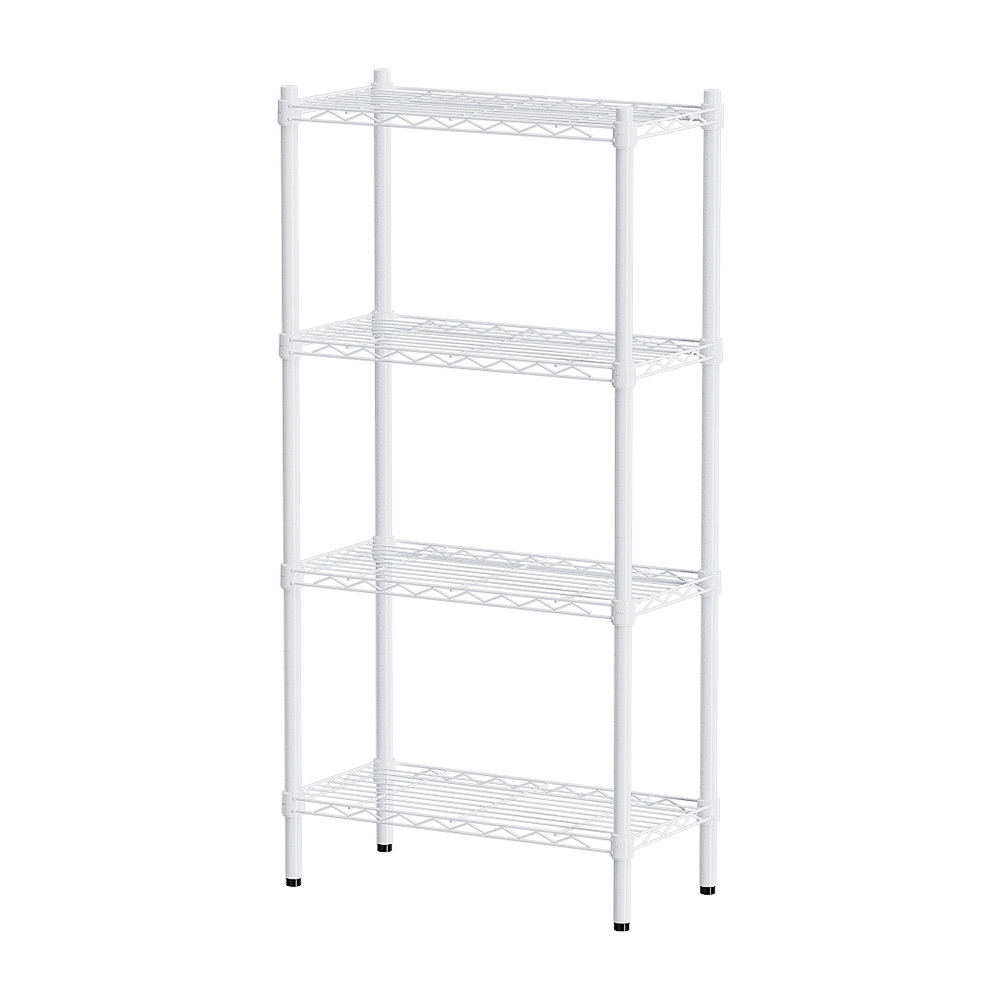 【Y HOUSE】60x30x120cm Lightweight Four-layer Iron Rack Iron Rack Shelf-Painted White, , large
