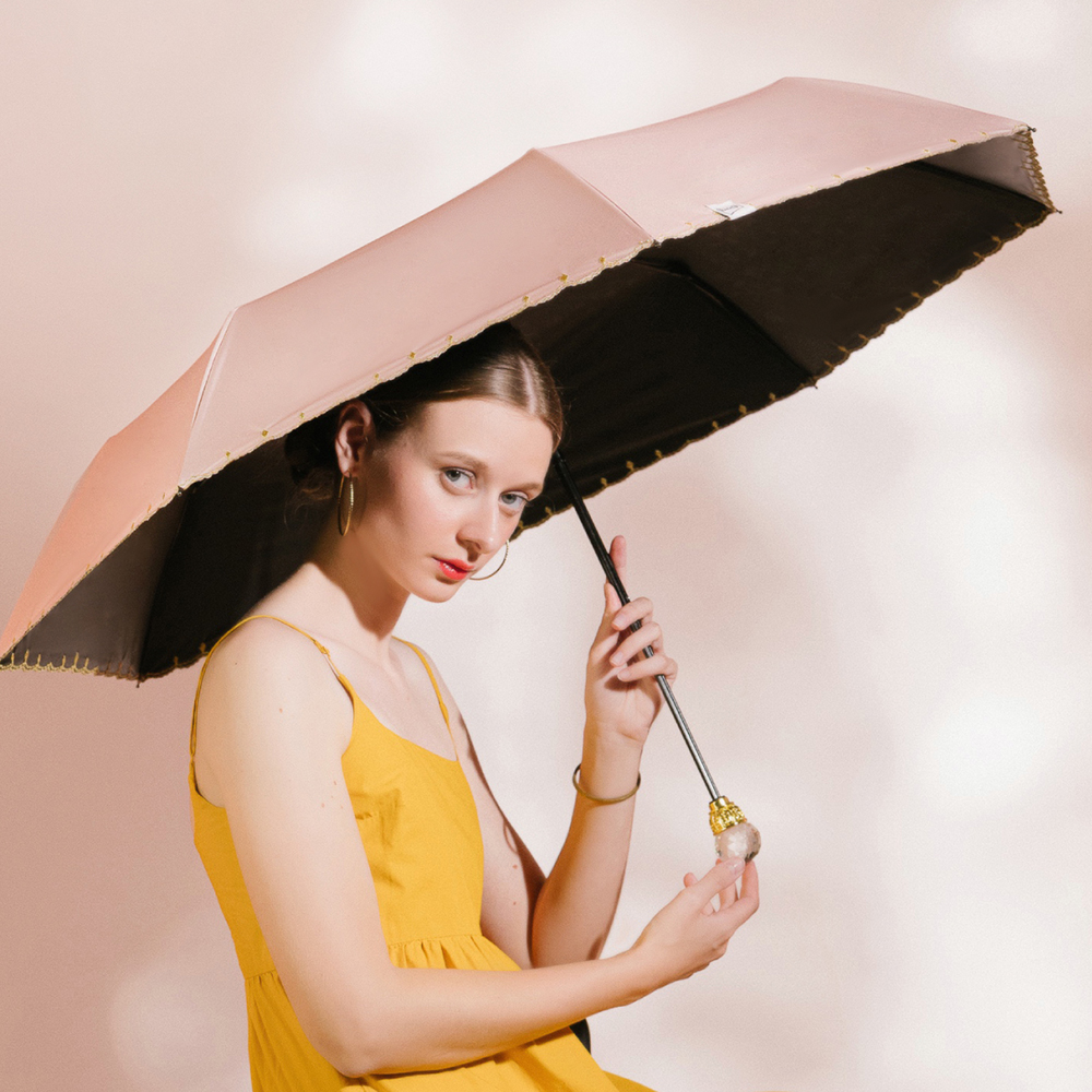 【boy】Sun Shade Crystal Embroid Umbrella- Classic Victoria, , large