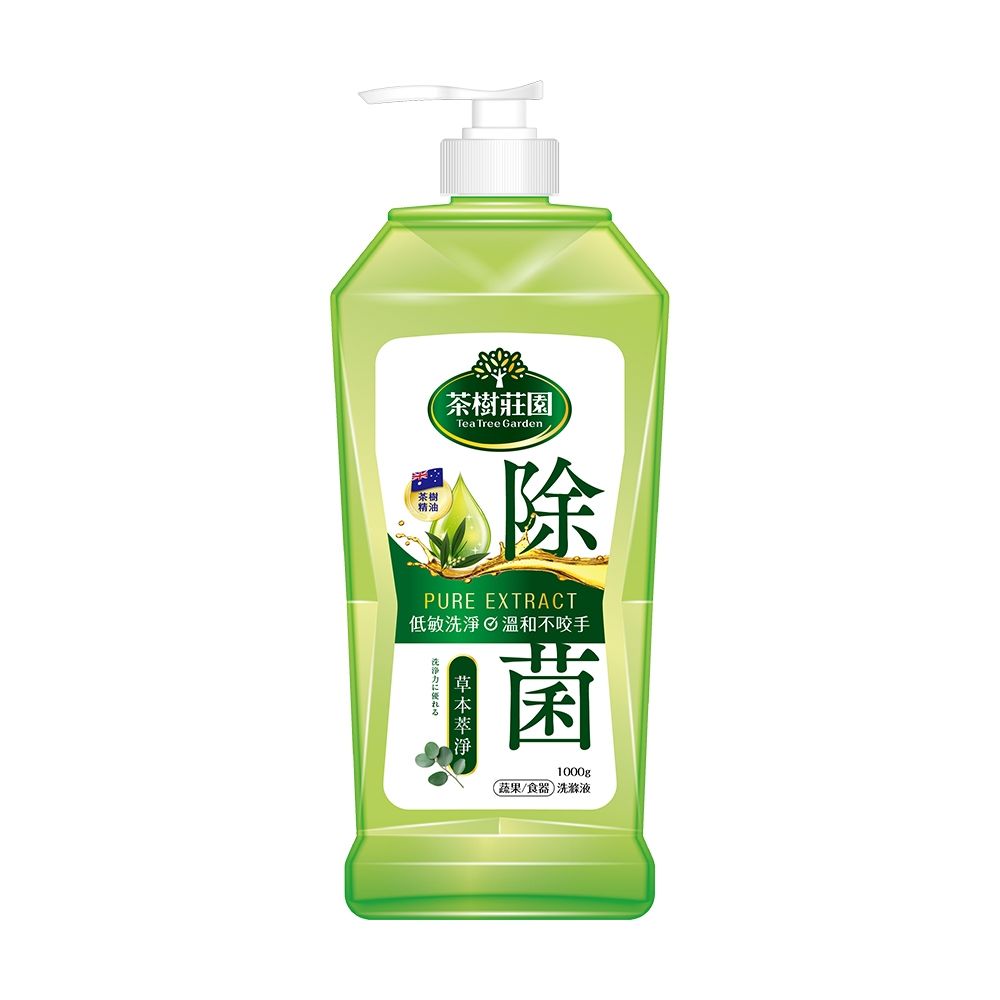  茶樹莊園雙效蔬果食器洗滌液-草本萃淨, , large