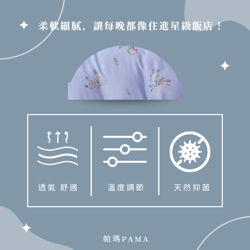 【帕瑪PAMA】60S 100%天絲兩用被床包組/小頑兔-藍, , large