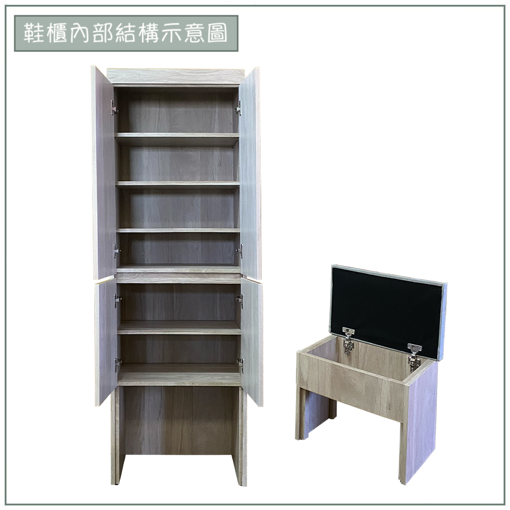 【唯熙傢俱】歐森淺灰雙色2尺鞋櫃, , large