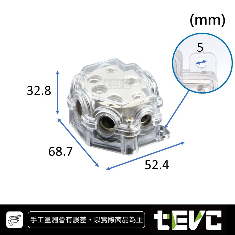 《tevc》BS002 分線盒 一進五出  集線器 接地盒 分線器, , large