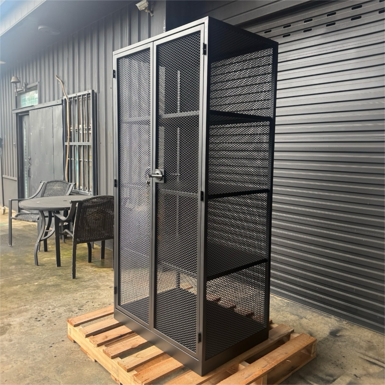 【 SHAONIANNA.TW 】台灣製 一體成型 金屬收納櫃 185&times;90&times;60cm 附門鎖 免組裝 工業風置物櫃, , large