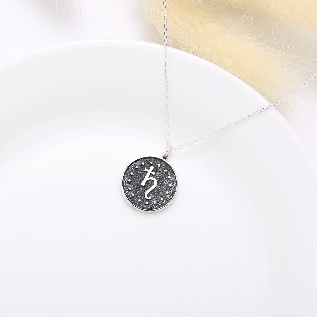 【Angel & Me】Astrology Capricorn s925 sterling silver necklace Birthday gift, , large