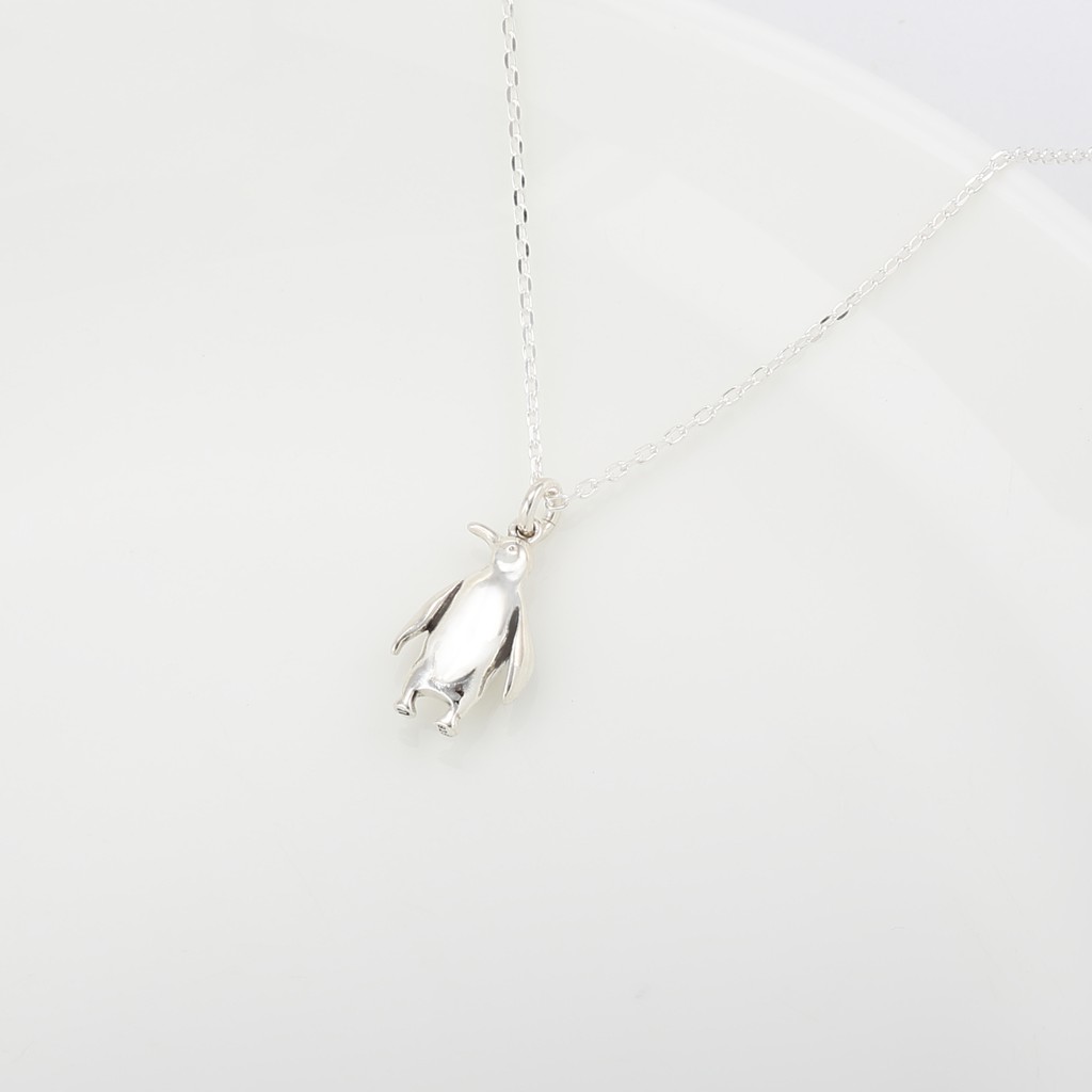 【Angel & Me】Lucky penguin s925 sterling silver necklace Birthday gift, , large
