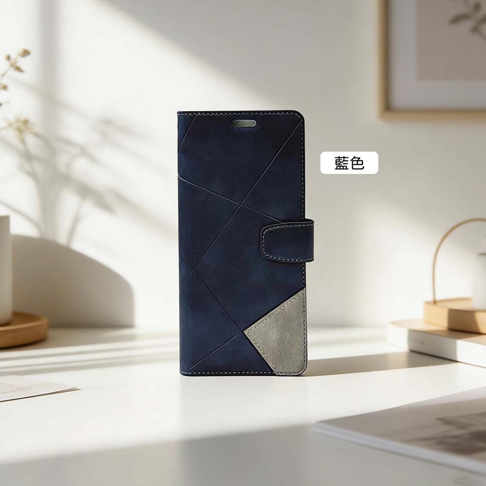 【山水之寶】OPPO A98 5G 手機殼 防摔殼 北歐風格紋 磁吸帶扣手機皮套 可插卡 手機支架, , large