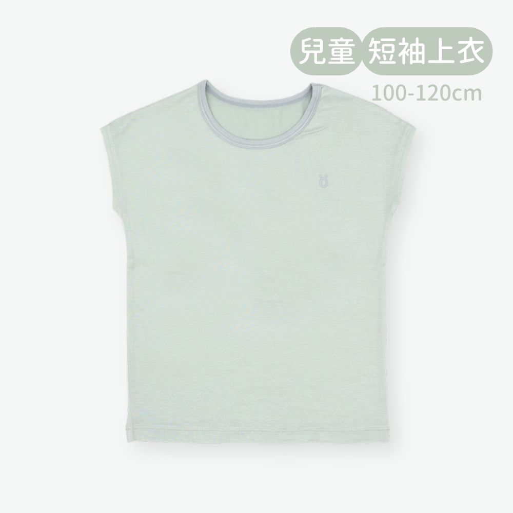 【minihope美好的親子生活】輕柔感短袖上衣(兒童)-薄荷, , large