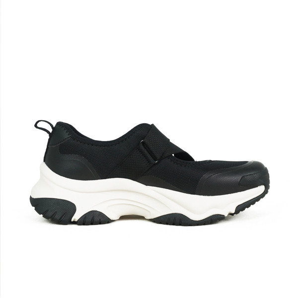 Kixpress-Skechers 思克威爾 Moonhiker 女 休閒鞋 瑪莉珍鞋 舒適 穿搭 厚底 黑 白 [177602BLK], , large