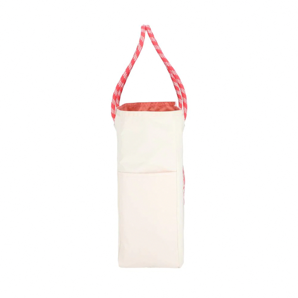 Lesportsac 大型雙面托特包 手提包 購物袋 送禮 禮物 女包 男包(奶霜白x蜜桃橘)L261-1113P-FB17, , large