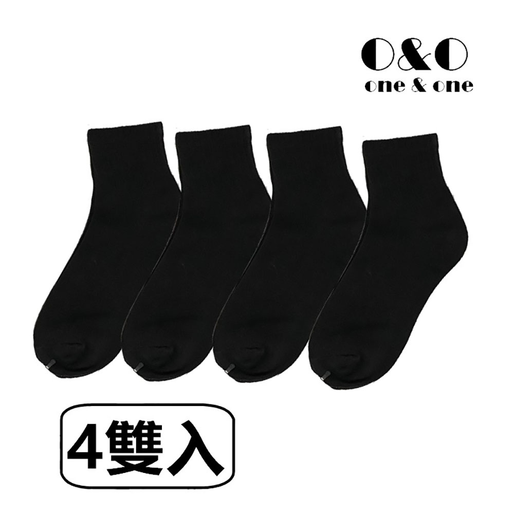毛巾底1/2運動襪4入, , large