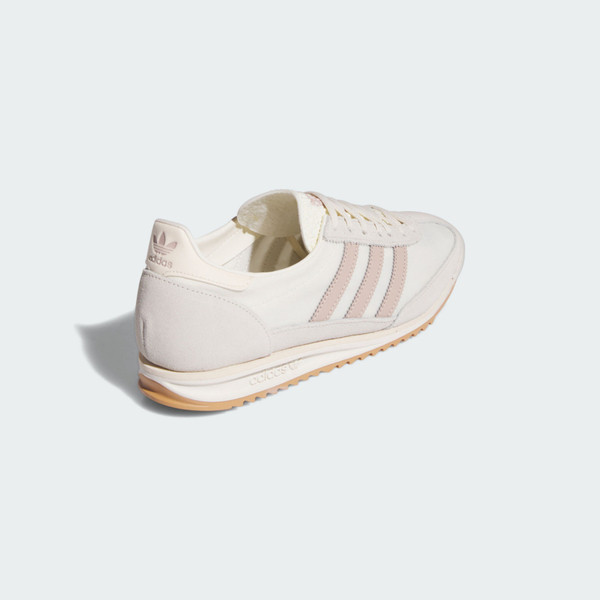 Kixpress-Adidas SL 72 OG W 女 休閒鞋 運動 復古 三葉草 麂皮 尼龍 拼接 米白 淡粉 [JH7394], , large